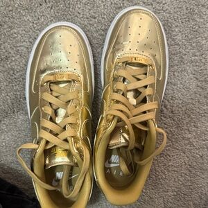 Nike Gold Sneakers
